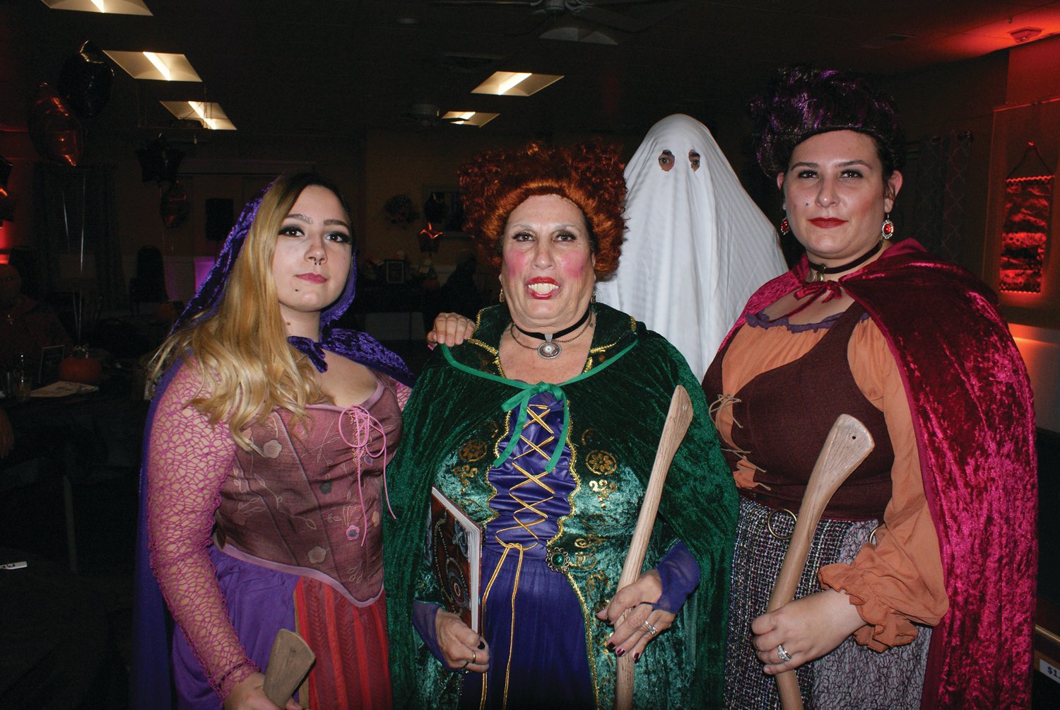 HOCUS POCUS: While “Hocus Pocus 2” is being filmed in Rhode Island, Sara DeAngelis, Debbie Hebert and Briana Tirocchi dressed up as the Sanderson Sisters from the movie.